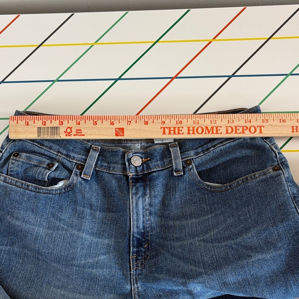 Levi's 515 Bootcut Lower Rise Jeans size 12 Y2K 2002 - 72% cotton medium wash - Picture 15 of 16